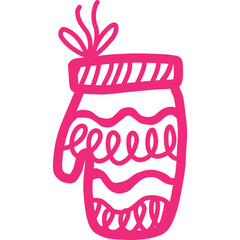 Christmas, New Year Vector Icon element, Isolated white background