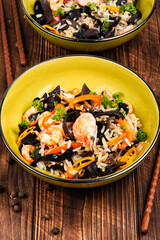 Popular spicy shrimp fried rice.