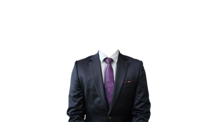 정장차림의 얼굴합성이 가능한 이력서, 면접 사진용 배경제거 사진