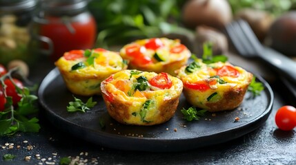cupcakes with cheese and mint