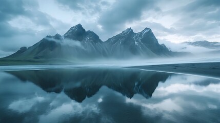 clouds over the mountains