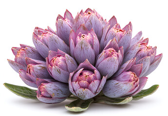 Obraz premium lotus flower isolated on white