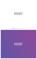 Fototapeta premium May typography editable colour, Suitable for brand, business logo or calendar design. Eps 10 vector.