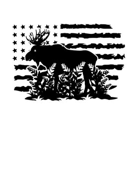 recommend clip art: US Moose | Forest Animal | Wildlife | Moose Antler | Patriotic Moose | Outdoor Scene | Moose in the Grasses | Moose Head | Original Illustration | Vector and Clipart | Cutfile and Stencil