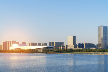 Obraz premium Modern urban architecture in Xi'an, China