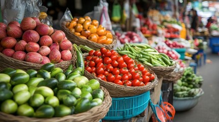 The lively energy of Khon Kaen's street markets, with vendors selling fresh produce, handmade goods, and local delicacies.