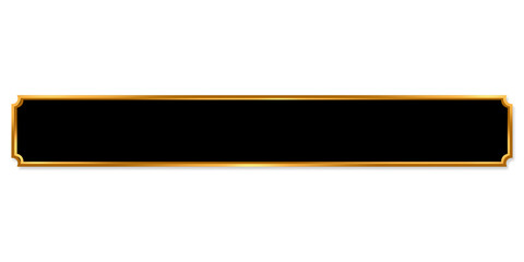 Obraz premium Black aesthetic text box with metallic frame