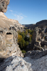 landscape hiking in  Soganli Vadesi or Soganli Valley in Turkey