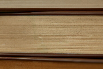 A collection of books arranged neatly on a wooden table, inviting a sense of knowledge and study.