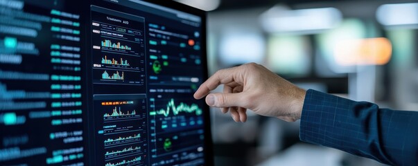 AI transforming raw big data into actionable insights for business executives in a high-tech office, enterprise AI, big data transformation