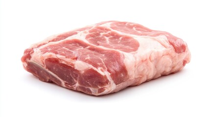 Fresh Pork Cut on White Background