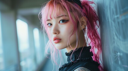 ファッションモデルの女性