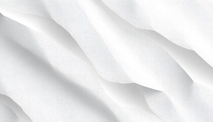Fototapeta premium Abstract White Fabric with Wavy Texture