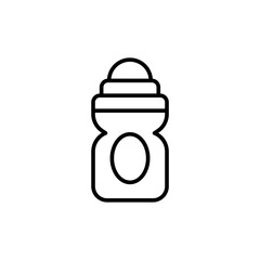 Deodorant outline icons, minimalist vector illustration ,simple transparent graphic element .Isolated on white background