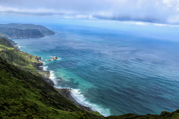 Fototapeta premium Vixia Herbeira (municipality of Cedeira) in Galicia, Spain, is one of the highest cliff faces in Europe