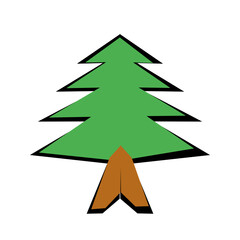 abstract christmas tree