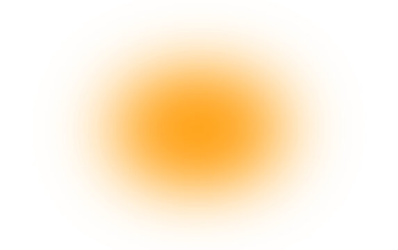 Orange Round Gradient Overlay Transparent Background