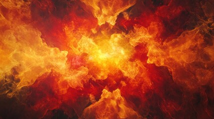 Fototapeta premium Abstract Fire Pattern with Fiery Colors
