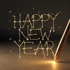 Fototapeta premium Happy new year, new year, new year eve, new, year eve, Christmas, Christmas eve, happy new year text, new year text, text, happy new year background, new year background