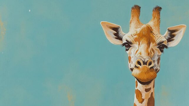 perfect  giraffe  illustration for international animals day