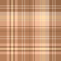 Seamless pattern in unique cute brown colors for plaid, fabric, textile, clothes, tablecloth and other things. Vector image.