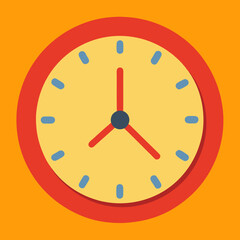 vector illustration of clock