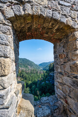 A view of the ruins of Oybin Monastery in Saxony