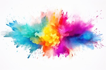 Fototapeta premium Vibrant explosion of colorful paint