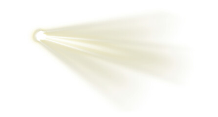 Dramatic Artificial Spotlight Effect on a transparent background