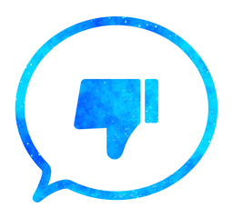 青い星空｜バッドマークの吹き出し