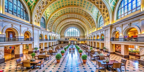 Vibrant Shops and Cafes Inside Union Station DC Offering Unique Shopping and Dining Experiences