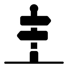 direction sign glyph icon