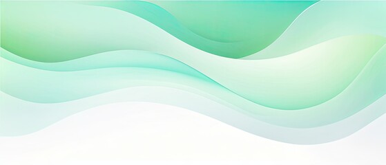 Abstract Green Waves Background