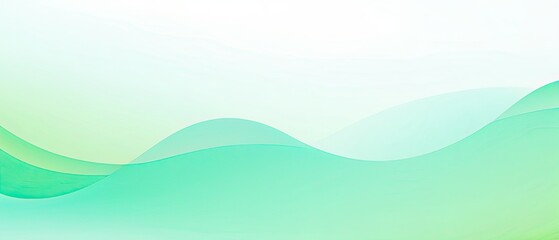 Obraz premium Abstract Green Wave Background