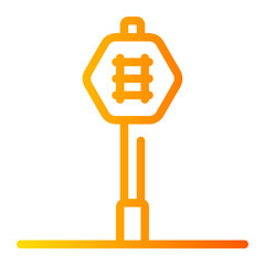 railway gradient icon