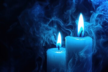 abstract design smoke over black background
