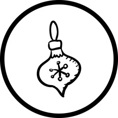 Christmas, New Year Vector Icon element, Isolated white background