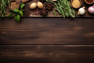 Spice wood backgrounds table.