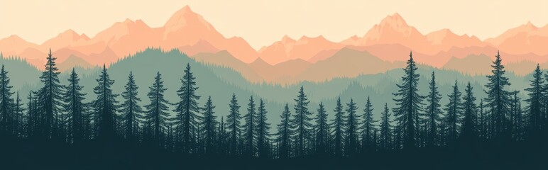 Plant Art design for print, cover, wallpaper, minimalist and natural. Nature landscape illustration. Nature landscape background. Wall art modern. Foliage line art drawing with abstract shape.