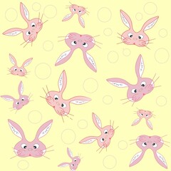 rabbit, bunny, easter, cartoon, animal,
