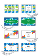 Print Abstract business cards concept.