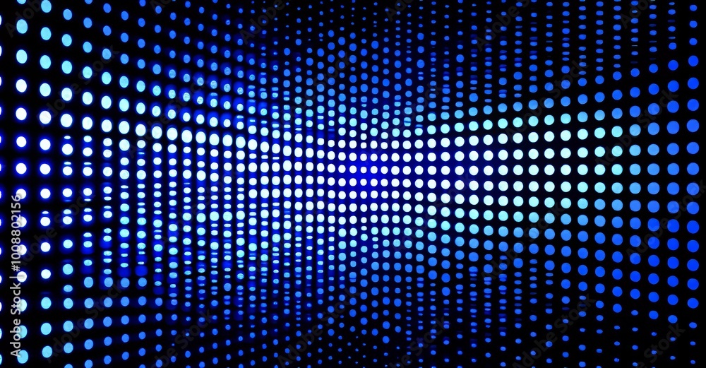 Poster abstract background with futuristic dots connected by a computer