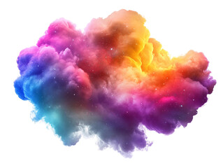 Fototapeta premium Stunning Cosmic Cloud with Vibrant Colors and Glimmering Stars