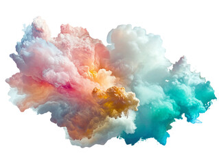 Fototapeta premium Dramatic Cosmic Explosion with Fiery Colors and Ethereal Clouds