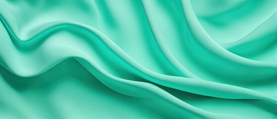 Obraz premium Abstract Draped Mint Green Fabric