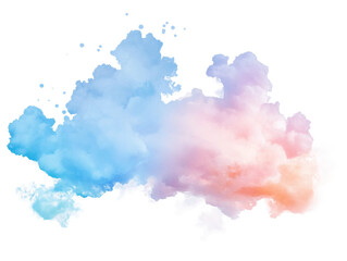 Soft Pastel Clouds with Sparkling Stars