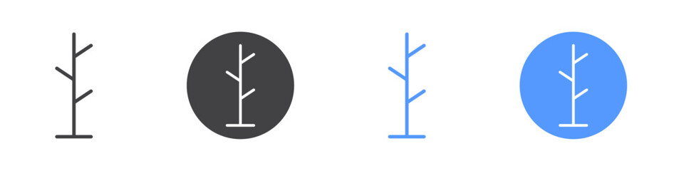 Coat stand icon Thin outline art symbol