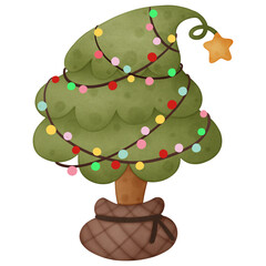 green christmas tree