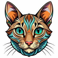 vector illustration of a cat