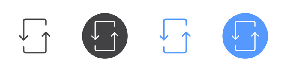 Repost icon Thin outline art symbol